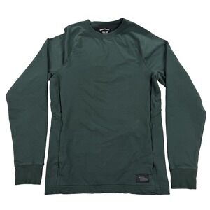 Black Diamond Sweatshirt Mens XS Green Crewneck Pockets Back Graphic